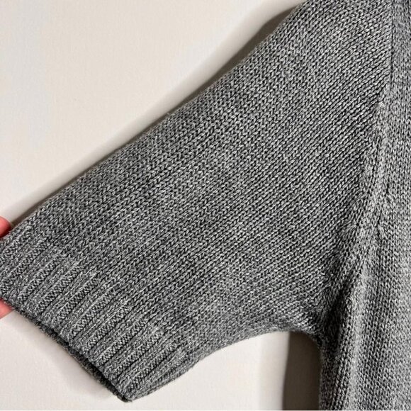 Lulu's Womens Size Small Coffee Date Grey Turtleneck Midi Sweater Dress Knit - Picture 7 of 13